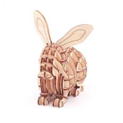 China 3d Puzzle Rabbit Tending 2021 New Products New Arrivals Smart Instruments 3d Wooden Puzzle for sale