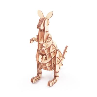 China Education Most Popular Best Gifts And 3D Wooden Toy Kangaroo In Australia for sale