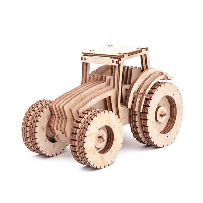 China Ride On Toy Tractor Wooden Tending Products 2021 New Arrivals Smart Instruments 3d Wooden Puzzle for sale