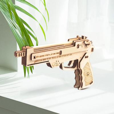 China Wholesale Kids Toy Pistol Gun Wooden Toy Gun Toy Pistol Speed ​​Training Set for sale