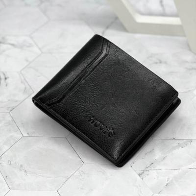 China 2022 New Arrival Fashion Men's Slim Money Wallet Retro Card Holder Wallet Cheap Multi Short Stylish Casual Coin Purse for sale