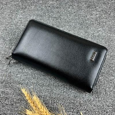 China 2022 New Minimalist HOVI Style Business Males Grabs High Quality PU Leather Long Wallet Zipper Mobile Phone Card Holders for sale