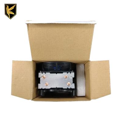 China Computer Case 2 Cooper Heatpipes CPU Cooler With Blue Led Light And Aluminum Heatsink for sale