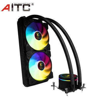 China Computer Case 240mm AIO Water Cooling Fan With RGB LED for sale