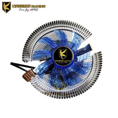 China Blue Computer Case LED Light CPU Cooler Fan With Heatsinks for sale