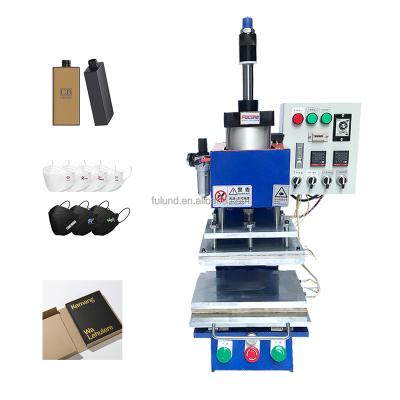 China PVC Paper Hot Foil Factory Logo Embossing Machine Leather Pneumatic Stamping Machine for sale