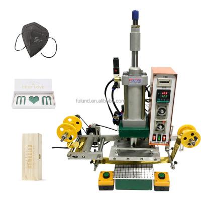 China 100X130mm Automatic Pneumatic Golden Hot Foil Stamping Logo Printing Machine Plane Digital Hot Stamping Machine for sale