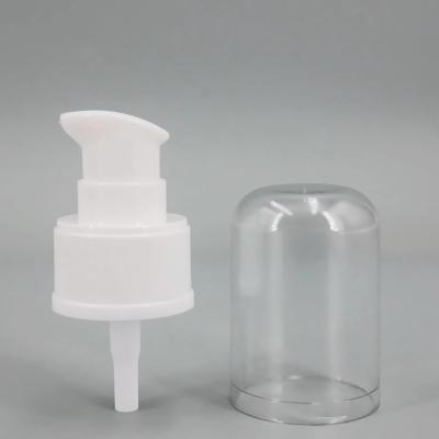 China Plastic PP AS Full Cap Treatment Cream Pump With Customized Tube 24/410 28/410 for sale