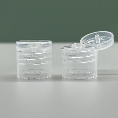 China 20mm 20/415 Cap And Lids Plastic Transparent Flip Top Screw Cap For Bottle for sale