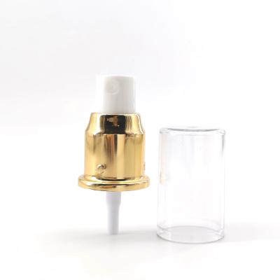 China 20mm 20/410 Gold Aluminum Fine Mist Sprayer Misting Pump Dispenser Bottle Top en venta