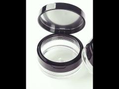 20g Clear Plastic Loose Power Finishing Power  Cosmetic Jar With Mirror Lid