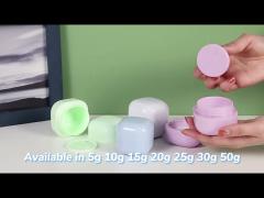 Macaron Color Empty Plastic Cream Jar Containers