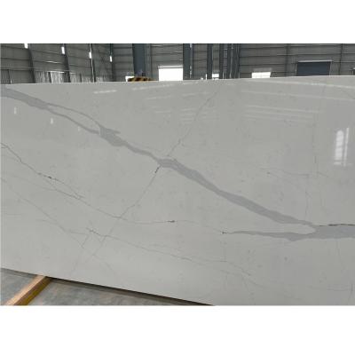 China Modern Quartz Countertops Gray Vein Quartz Stone Artificial White For Kitchen Countertops For Vanity Top Worktop for sale