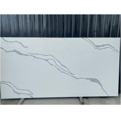 China Modern White Quartz Stones Countertops Decorative Artificial Calacatta Family Quartz Countertops Kitchen Countertops for sale