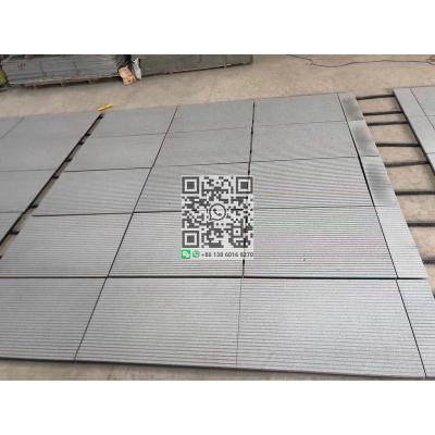 China G654 Modern Old Quarry Dark Padang Gray Flamed Tiles with Groove Projects for sale