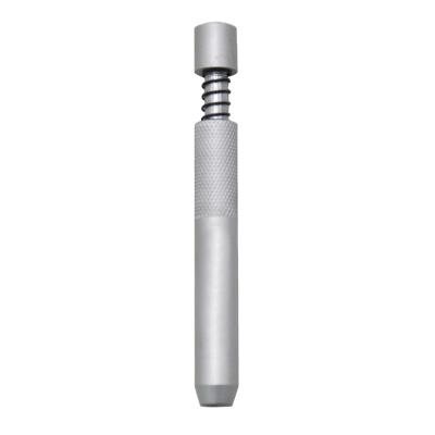 China 78mm Metal Spring Pipe Portable Squeezing Smoking Set for sale