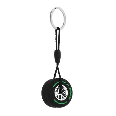 China Wholesale Cheap Creative 3D Wheel Key Chain Rubber Custom Key Chain For Men for sale