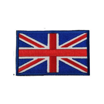 China Hot Selling Embroidered Flag Badge Custom Personalized Embroidery Self Adhesive Patch Nickel Free for sale