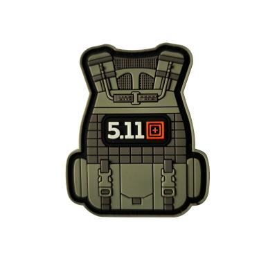 China 3D 5 11 Patches PVC Military Tactical Embroidery Symbol Applique Iron On DIY Stickes for sale