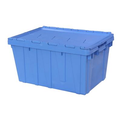 China Unfodable Recycle And Durable Plastic Stackable Storage Crate Stackable Plastic Mobile Storage Box for sale