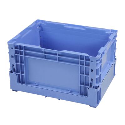 China Heavy Duty Customized Plastic/PP Color Box Foldable Plastic Storage Box Container Plastic Collapsible Crate for sale