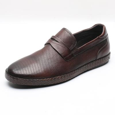 China New Arrivals Breathable Non-slip Custom Made Men's Round Stylish Slip-on Casual Shoes for sale