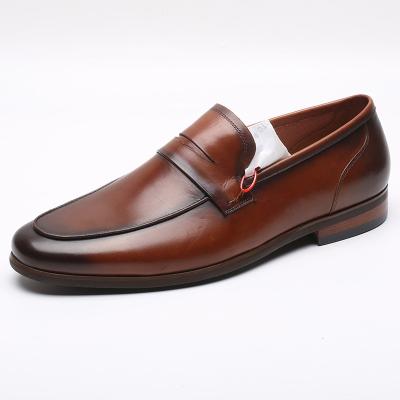 China Good Quality Lightweight Luxury Formal Mens Dress Loafers Genuine Leather Shoes For Men for sale