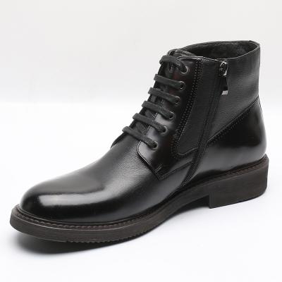 China Fashion Round Boots Brand Design OEM/ODM Side Support Zipper Ankle Men Boot Manufacturer for sale