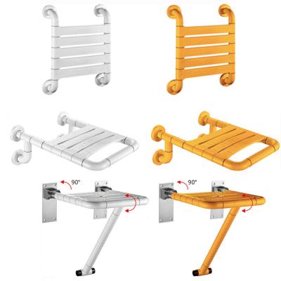 China Public Hospital Modern Toilet ABS Bathroom Plastic Safety Folding Diabled Elderly Handicap Seat Shower Chair With Back for sale