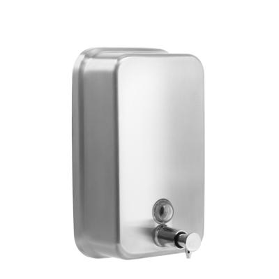 China Foam Soap Dispenser Hotel Restroom Metal Material Hand Manual Shampoo Dispenser With Pump 304 Stainless Steel Liqud Soap Dispenser for sale