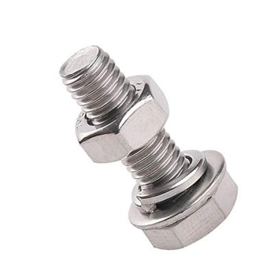 China Fastener M5 Zinc-Coated 10mm Hex Head Screw X Bolt And Nut for sale