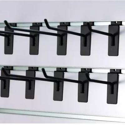 China Fits Hot Selling Slatwall Metal Shelf Hook Supermarket Slatwall Display Hook for sale