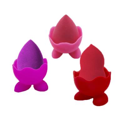 China Natural Makeup Facial Tools Beauty Fashion Storage Sponge Personal Care Silicone Makeup Sponge Holder for sale