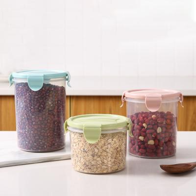 China Sustainable Tasteless Transparent Preservation Plastic Food Storage Container Set Sold for sale