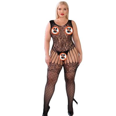 China Long Lady Plus Size Sexy Bodystocking Hot Girls Stockings Breathable Transparent Women Jacquard Burning Cavity for sale