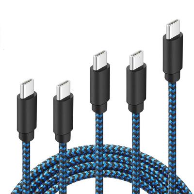 China Hot Selling Nylon Braided Type-C USB Data C Player MP3/MP4 Cable Quick Charge Fast Type C Cable for sale