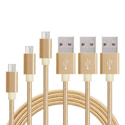 China MP3/MP4 Player Microphone Usb Cable 2A Nylon Braided Ast Charging Micro Usb Cable Wholesale for sale