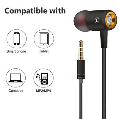 China Free Sample 1.2m Perfect Sound Nylon Braided Earphone 3.5mm With Mic Wired Headset Earpiece for sale