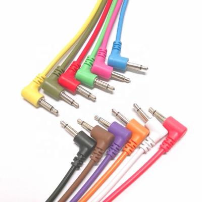 China Hot Sale Monitor Angle 3.5mm Mono Cable Male To Male Mono Patch Cable For Euroracke Modular Synthesizers for sale