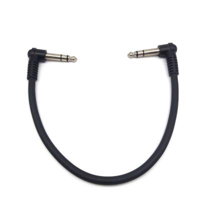 China Right Angle Speaker 6.35mm TRS Jack Plug 6.3mm Guitar Amp Lead Cable for sale