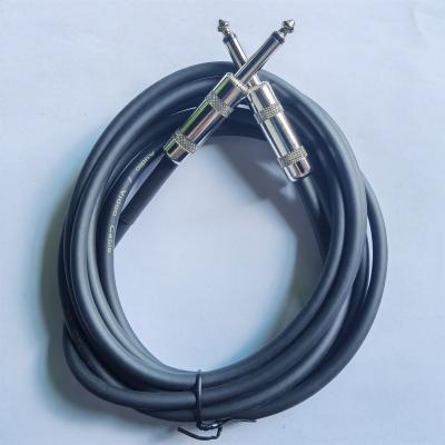 China Multimedia Best Quality Straight to Right Angle to Angle 6.35mm M-M Guitar Cable Pedal Patch Microphone Cable for sale