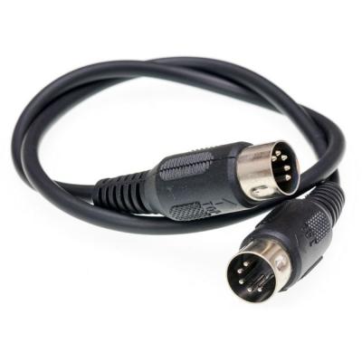 China Multimedia 1m Midi 5pin male to male audio cable for sale