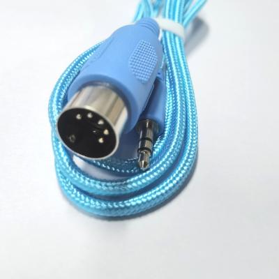 China Multimedia 5 Pin DIN MIDI Male To 3.5mm Male Plug Stereo Jack Audio Adapter Cable for sale