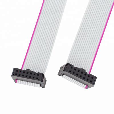 China Motorcycle 2.54mm Pitch 2x14P 14 Pin 14 Wire Female To IDC Female Flat Ribbon Cable for sale