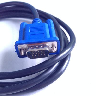 China Dual COMPUTER Magnet Rings 3+4 Monitor VGA 15P Male To Male Cable for sale