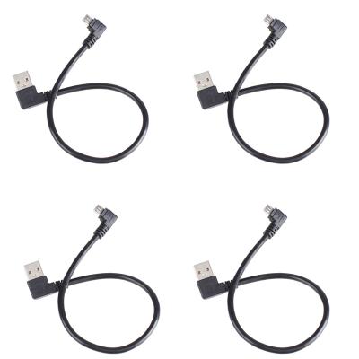 China Micro MP3 / MP4 Player Male To USB 2.0 Male 90 Degree Rectangle Fast Charging Data Cable for sale