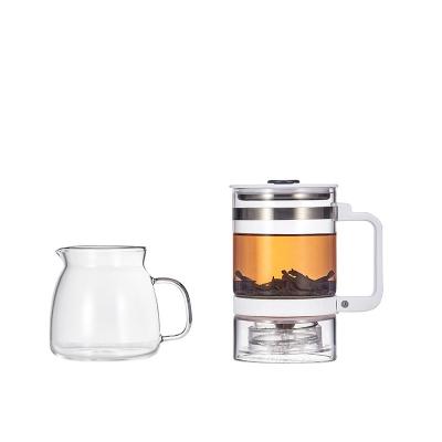 China Viable Chinese glasstea maker pot maker glass teapot with removable loose safe Tea Infuser Stovetop glass teapot for sale