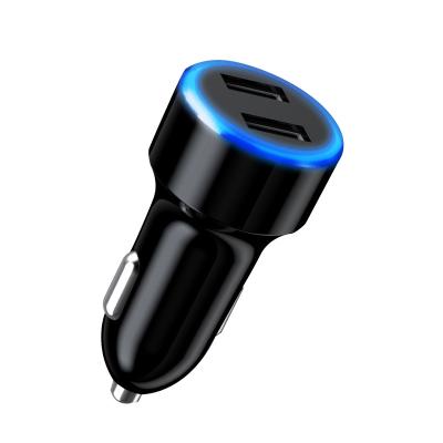 China Fasion Mini Car Charger With Blue Small Light QC3.0 30W Car Charger Portable Car Charging 2023 for sale