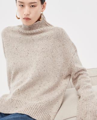 China 2021 Anti-wrinkle vintage winter knitting sweaters loose fitted cashmere sweaters knitting casual sweaters for sale