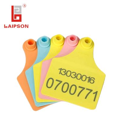 China NO.001-100 Farm Cattle Ear Tags Size 98*73mm Customized Color Heat Cold Resistance for sale